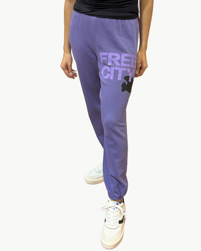 FREECITY LARGE SWEATPANT IN LAVENDER PETAL