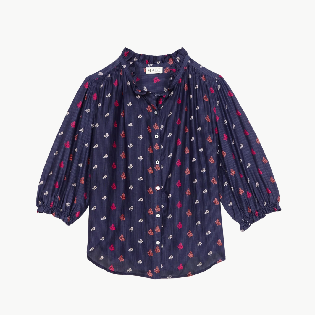 Mabe Auden Print Top at Romi Boutique