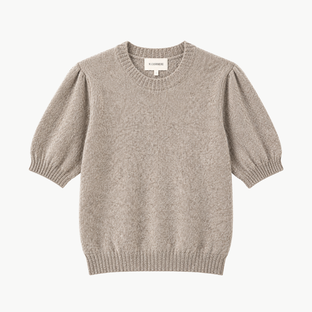 W.Cashmere Brenda Short Sleeves Sweater at Romi Boutique