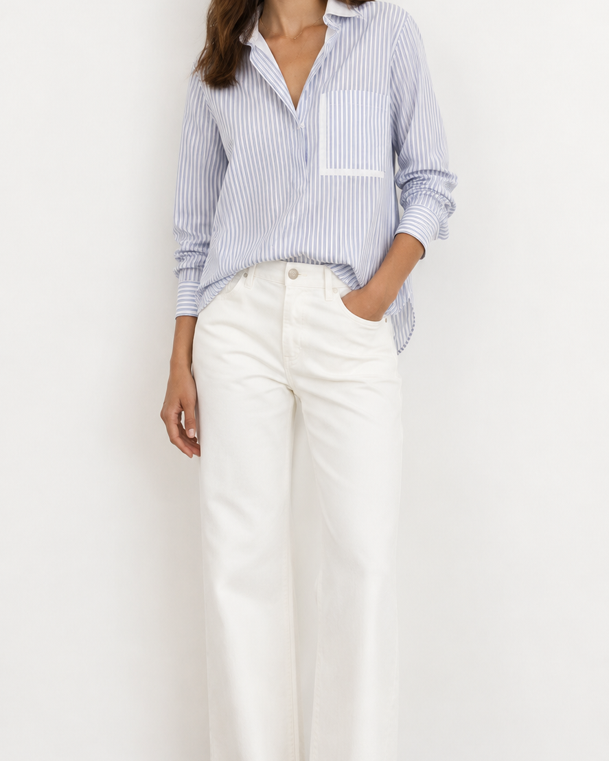 Double Layer Boyfriend Shirt