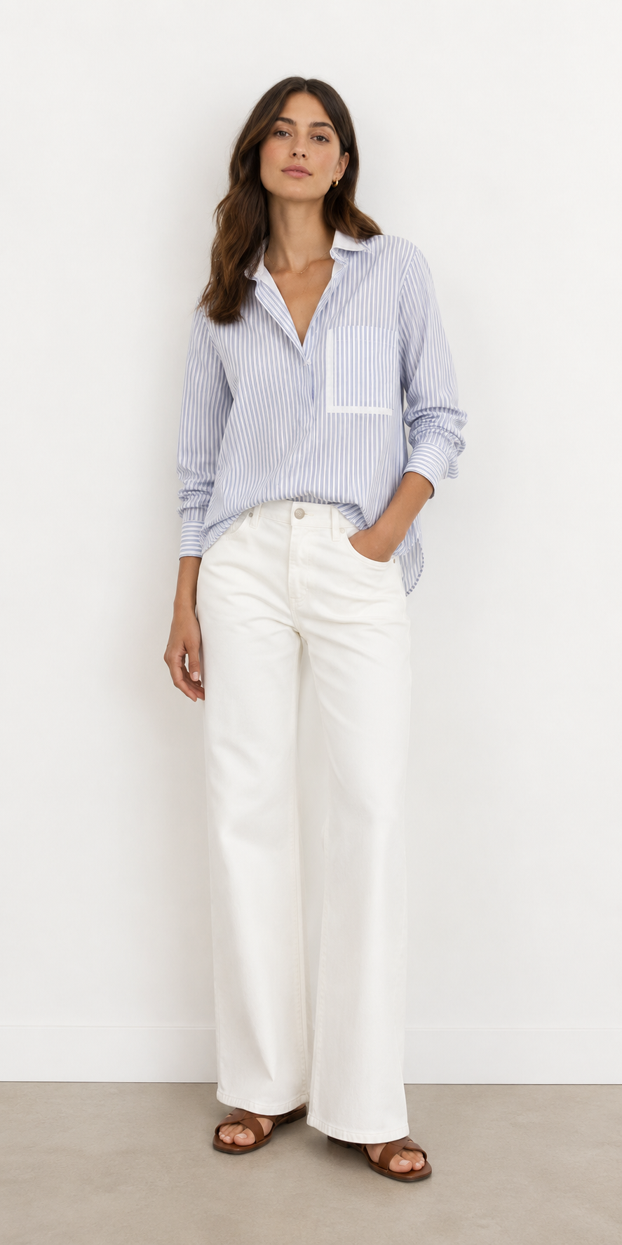 Double Layer Boyfriend Shirt