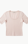 White & Warren CASHMERE SCOOP NECK TOP at Romi Boutique