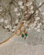 Romi Riley Turquoise Hoops at Romi Boutique