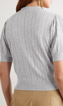 Ulla Johnson GEMMA SHORT SLEEVE KNIT TOP at Romi Boutique