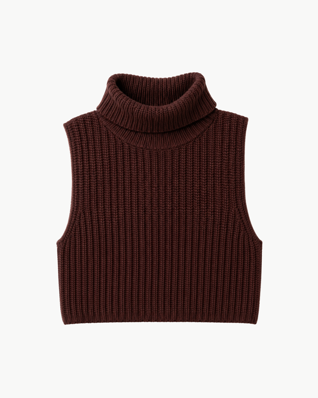 Saige Cropped Cashmere Turtleneck