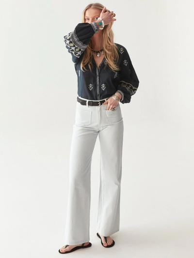 CHANDRA BLOUSE IN JASAILMER MIDNIGHT WASH