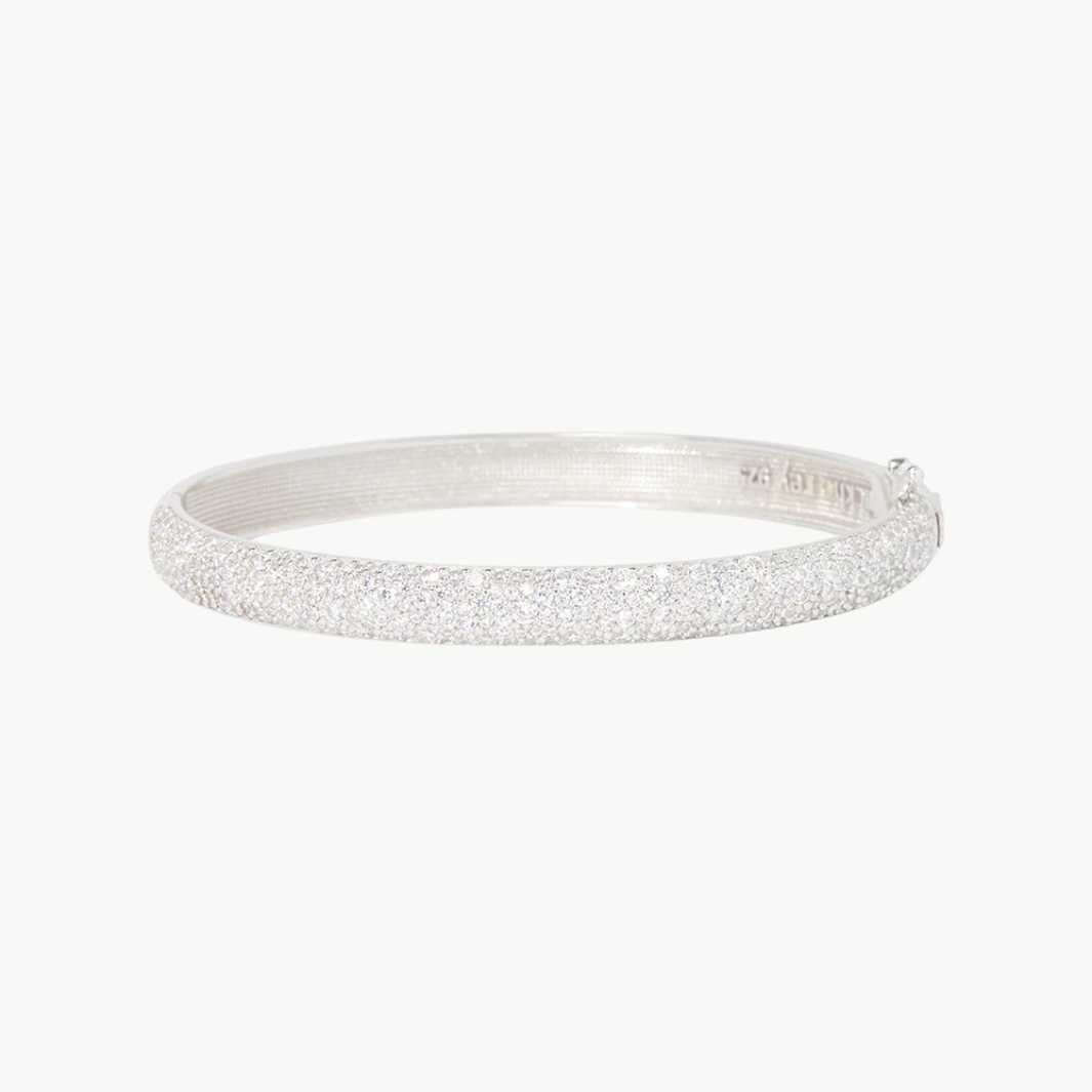 BRETTIE BRACELET IN WHITE RHODIUM