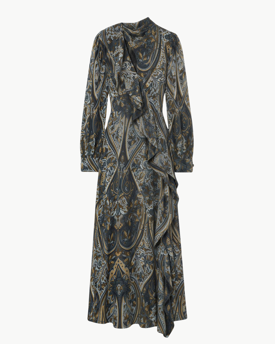 Sabrina Long Sleeve Silk Dress