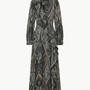 Sabrina Long Sleeve Silk Dress