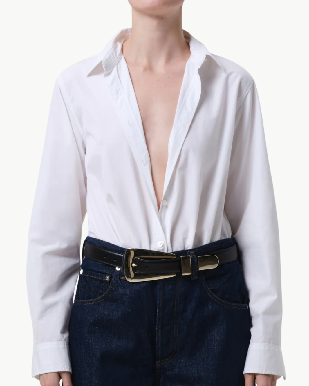AVNI SLIM SHIRT IN WHITE - Romi Boutique