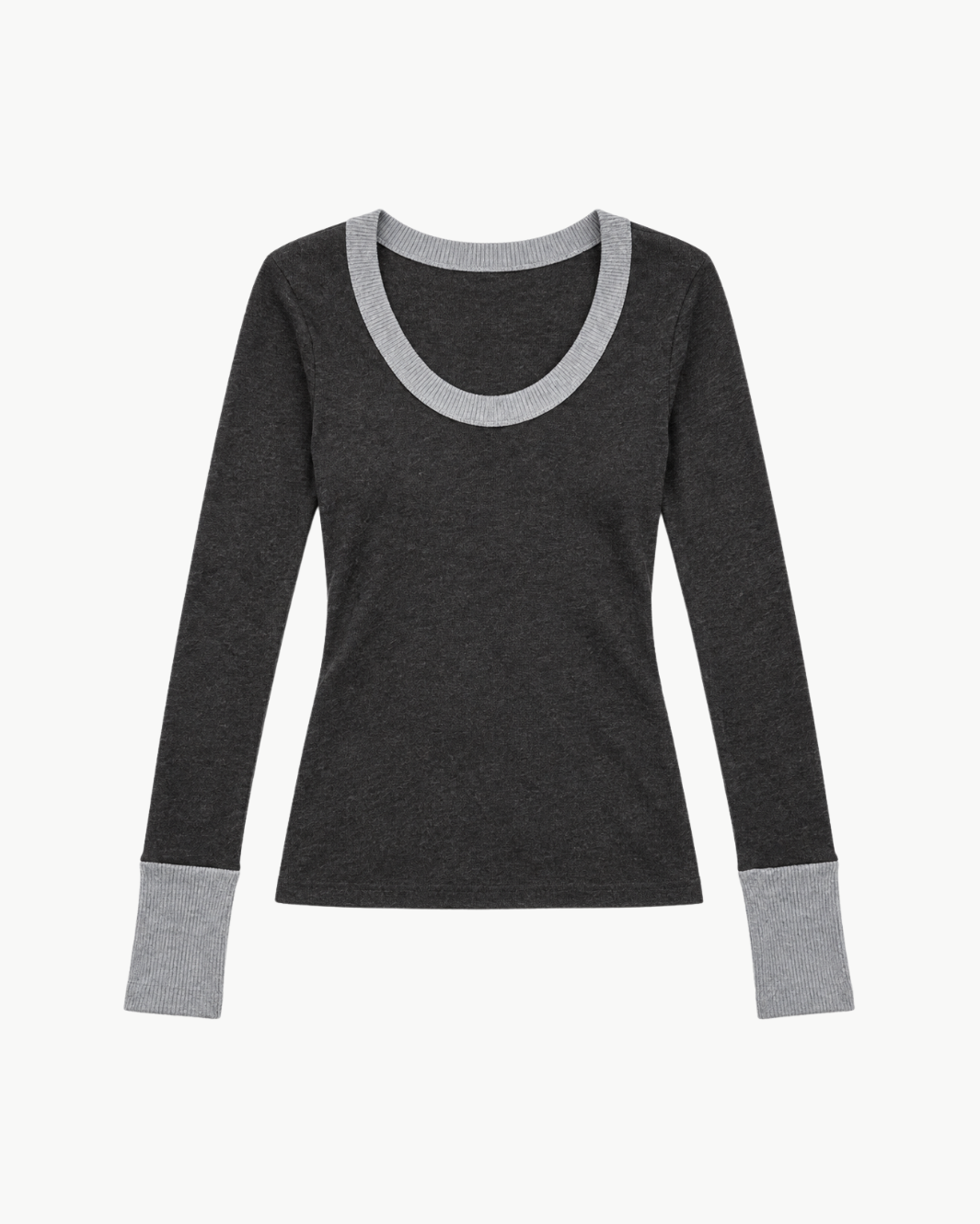 Enza Costa Fine Cashmere Easy Cuffed U Shirt at Romi Boutique