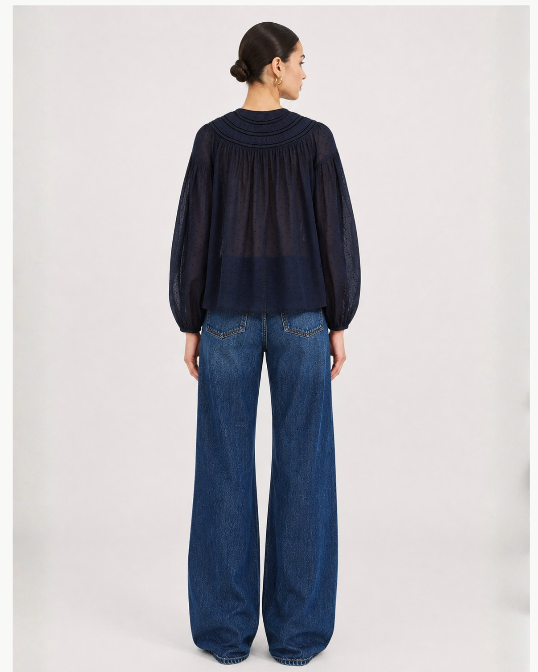 Klara Long Sleeve Cotton Blouse