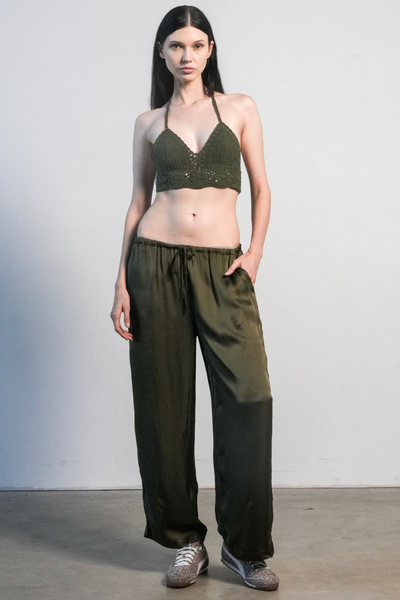 GRENWICH DRAWSTRING PANT IN OLIVE