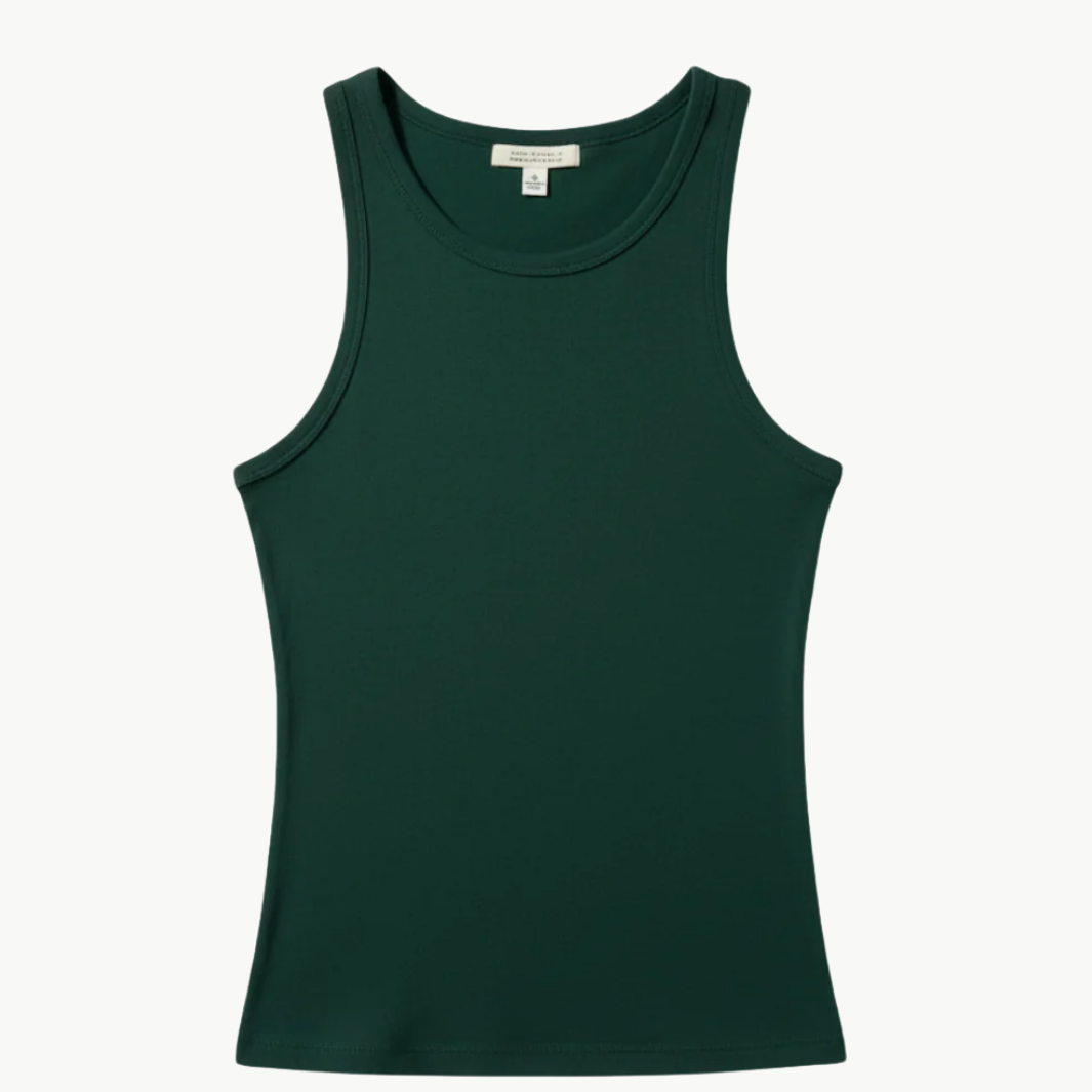 Nili Lotan JENNIFER RIB TANK at Romi Boutique