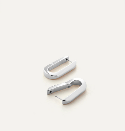 U-LINK EARRINGS IN SILVER