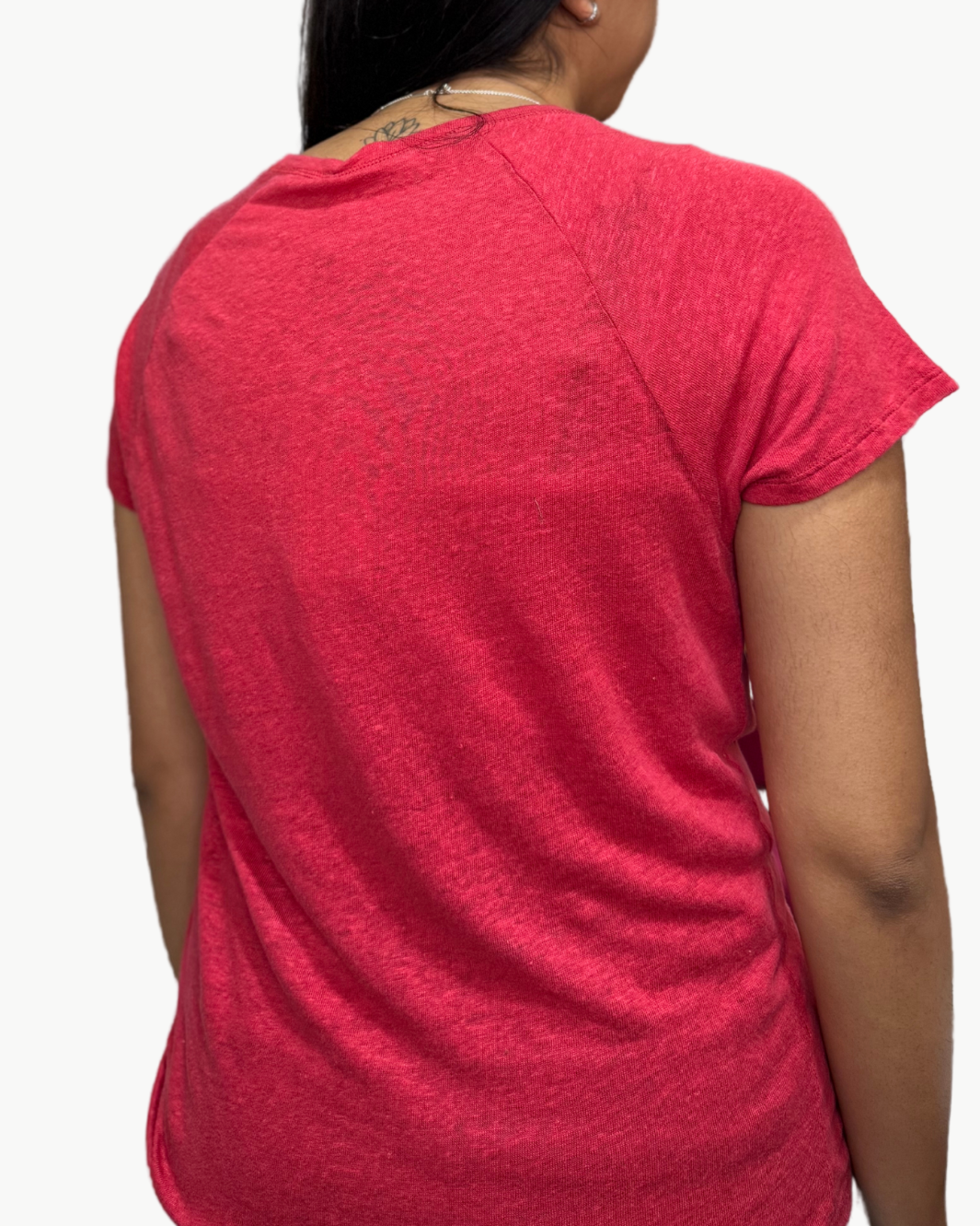 TELCY KNIT T-SHIRT IN WATERMELON