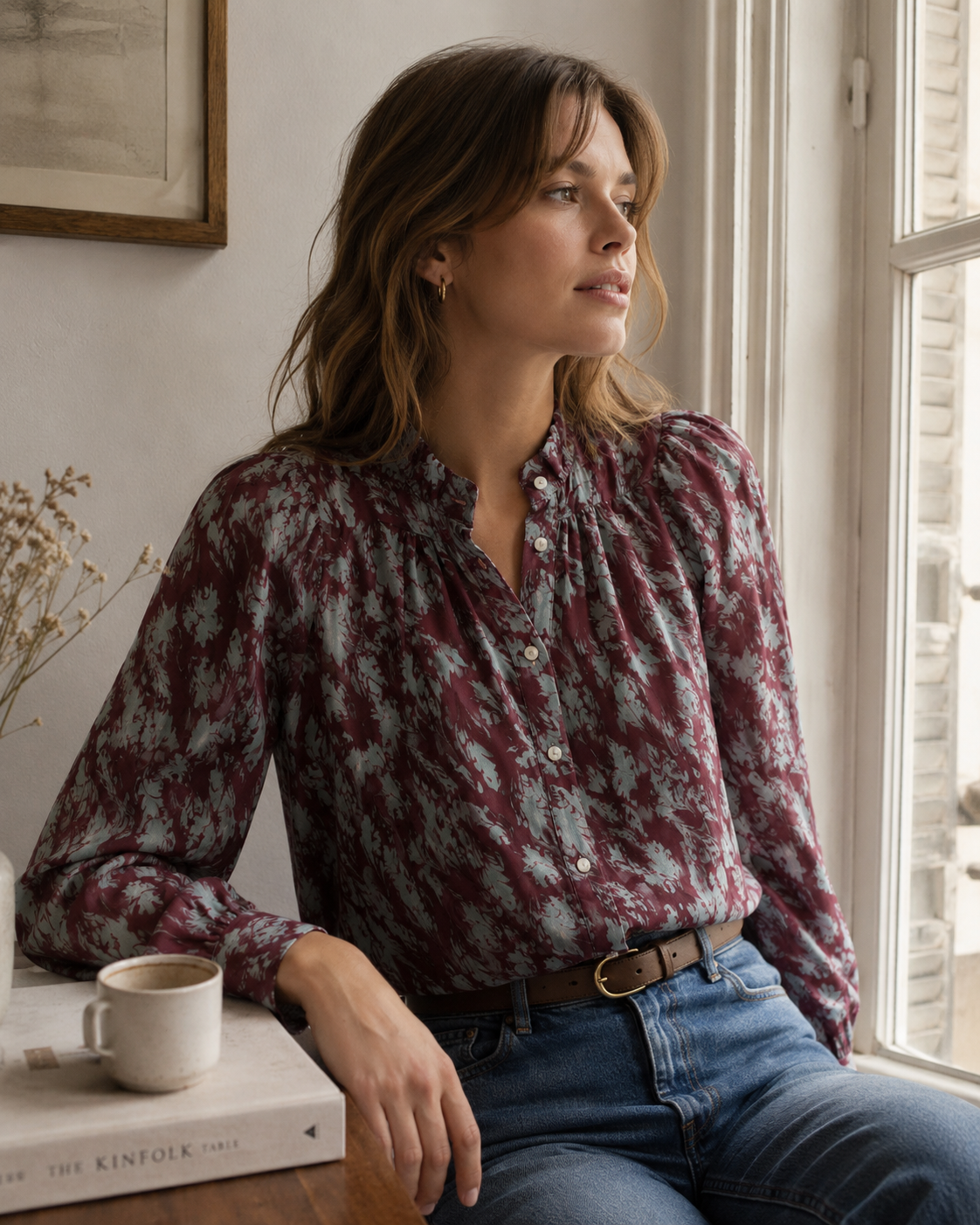 Artemis Sage Feather Shirt