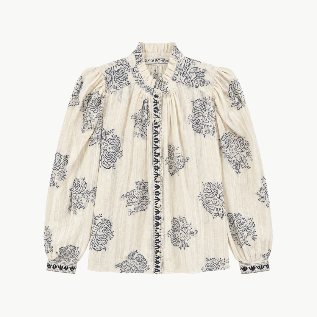 Artemis Indigo Grapevine Shirt