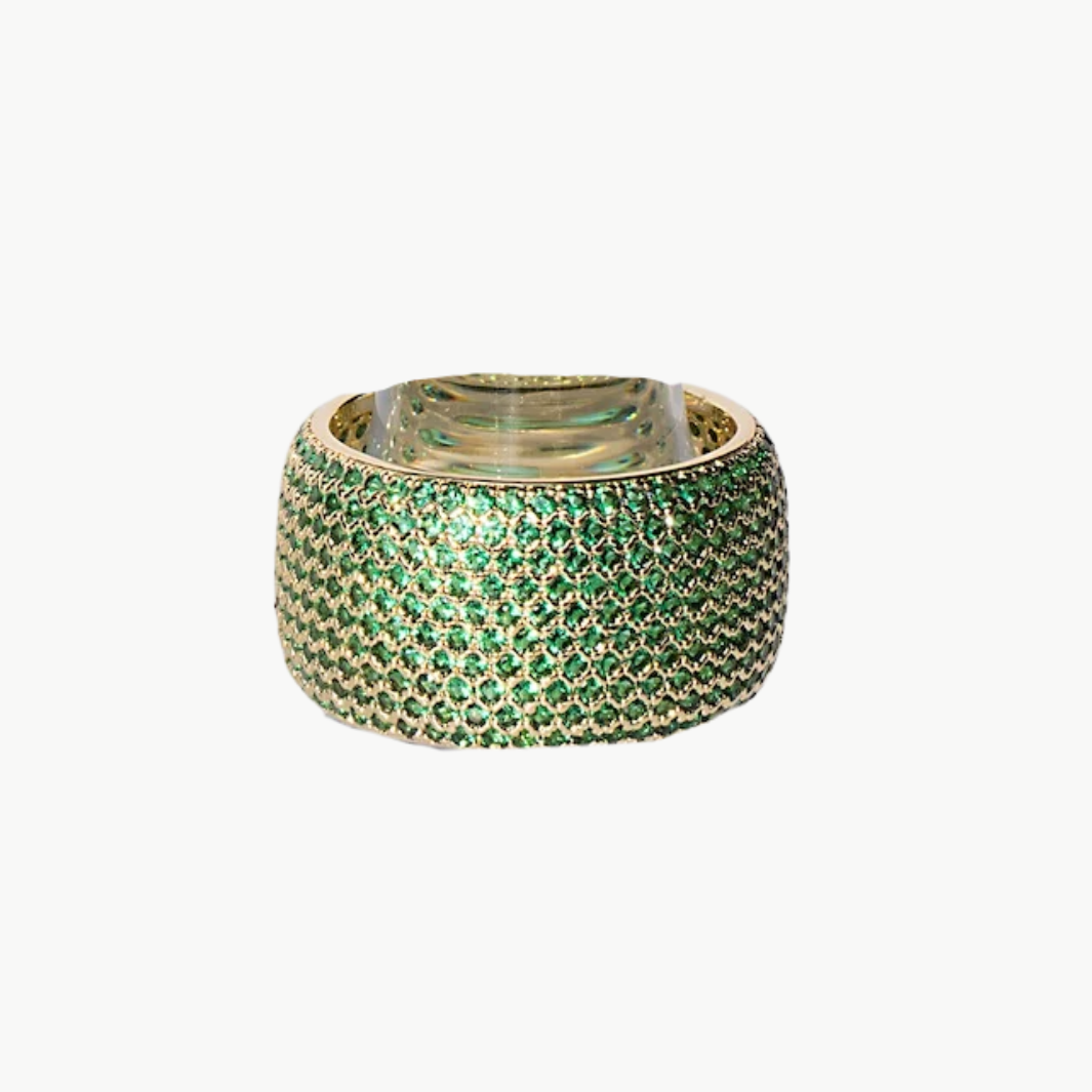 Native Gem BILLIONAIRE RING IN EMERALD at Romi Boutique