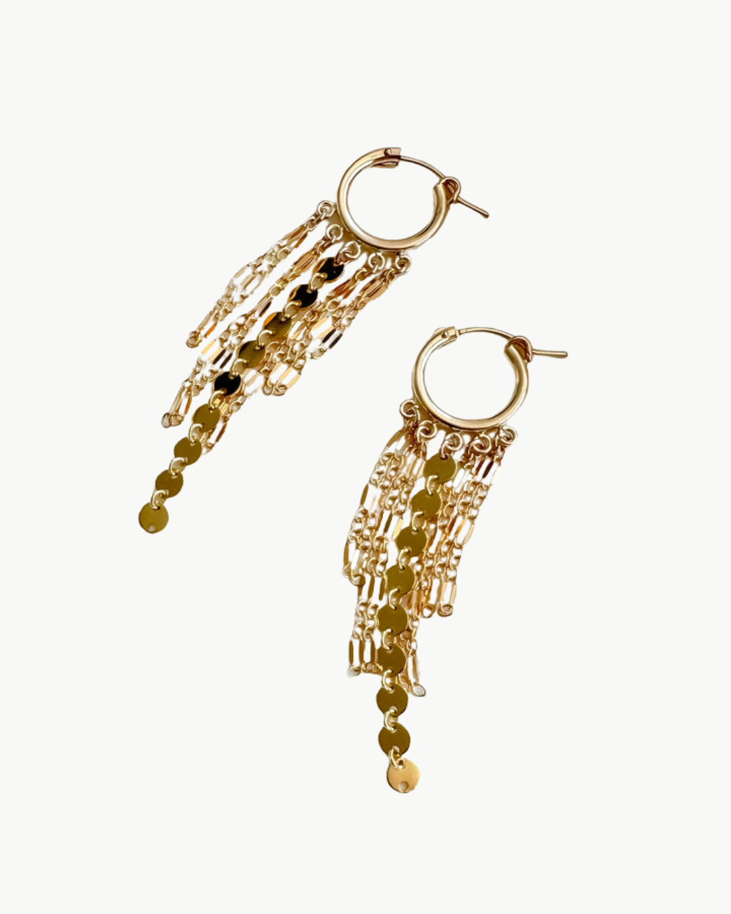Maya Bauman FEATHER EARRINGS IN GOLD at Romi Boutique
