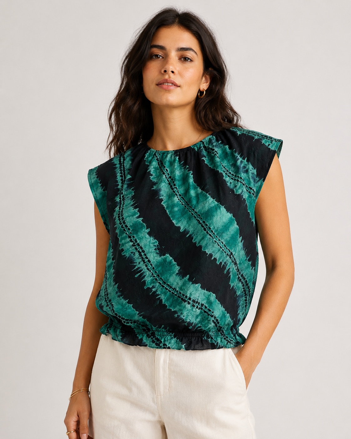 Kaia Shibori Dyed Top