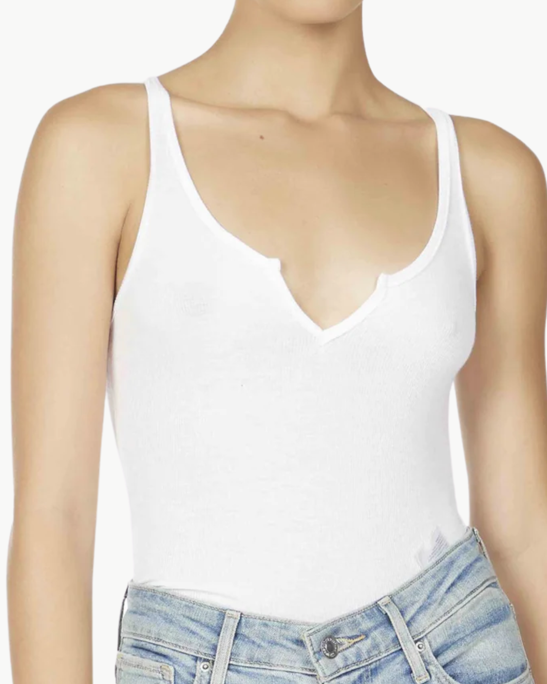 MURPHY TANK W/ FRONT OPEN SLIT IN WHITE