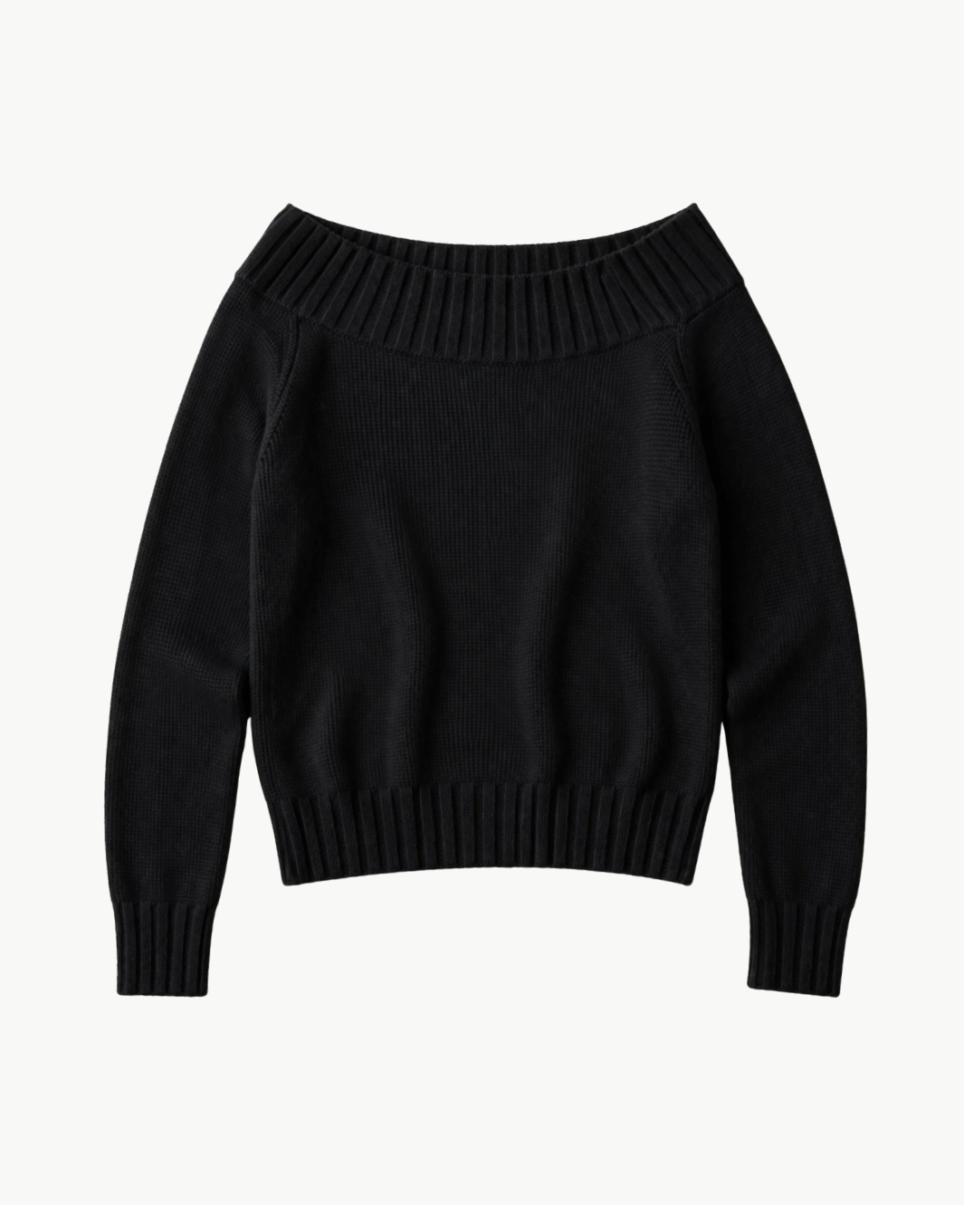 ASYMMETRIC NECKLINE SWEATER