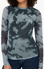 Rag & Bone YANA PRINTED MESH LS TEE at Romi Boutique