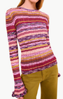 Ulla Johnson MACI LONG SLEEVE KNIT PULLOVER at Romi Boutique