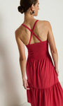 Nation Penelope Cross Back Midi Dress at Romi Boutique