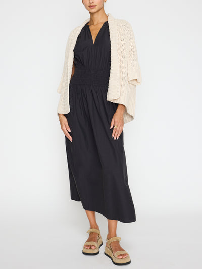 MINA DRESS IN WASHED BLACK - Romi Boutique