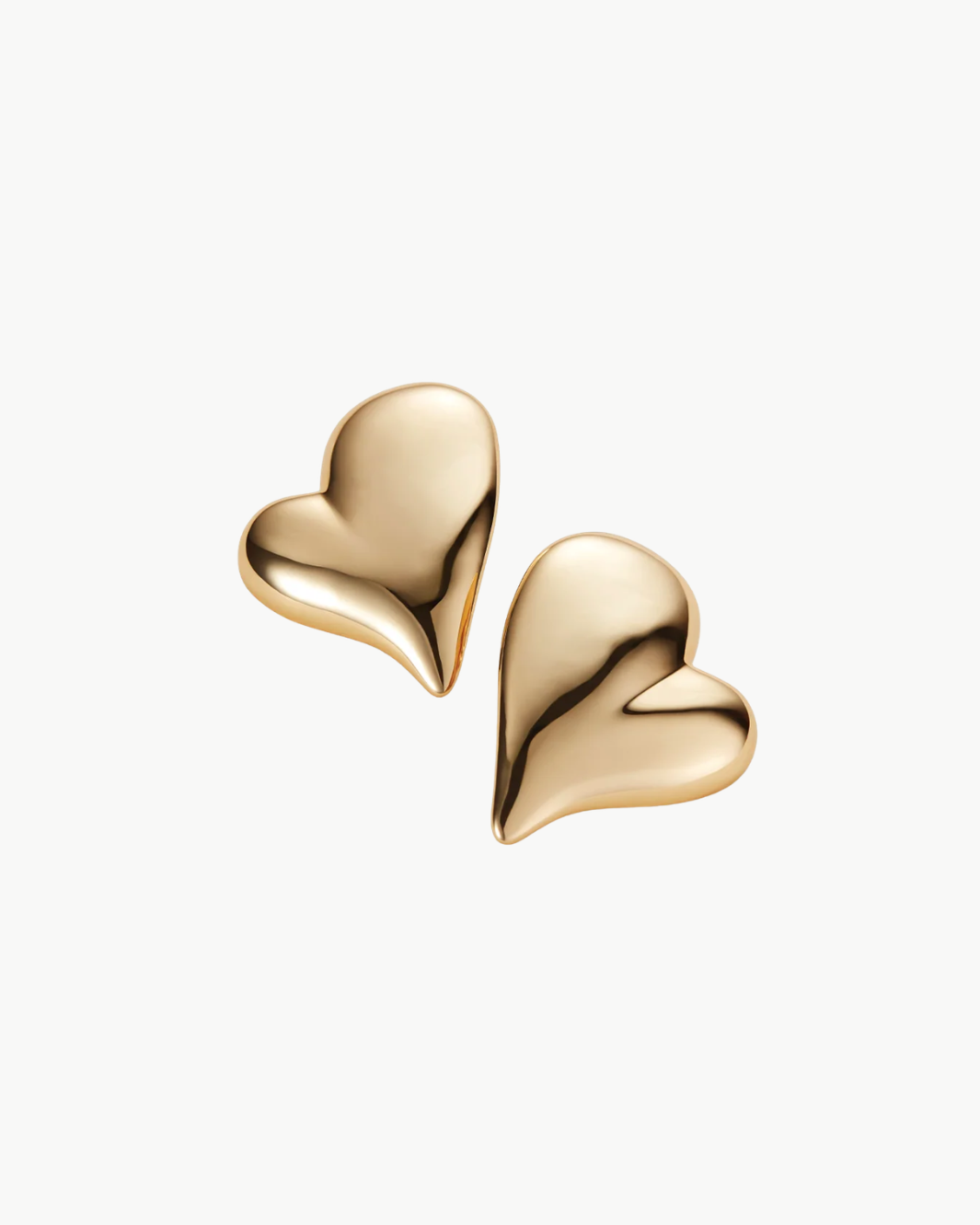 Jenny Bird Mega Art Heart Symmetrical Button Earrings at Romi Boutique