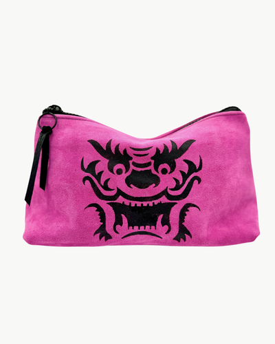 MAHJONG TILE BAG IN HOT PINK