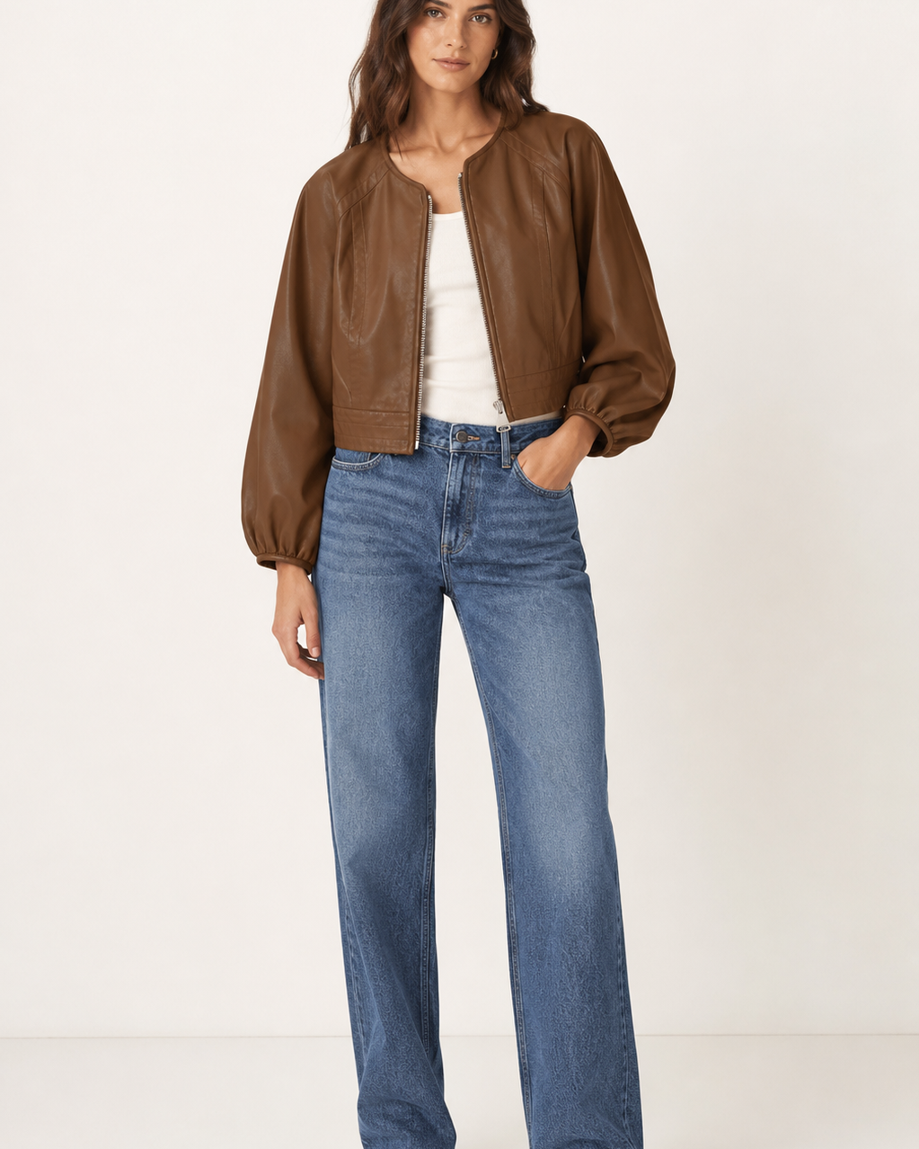 Olive Leather Jacket