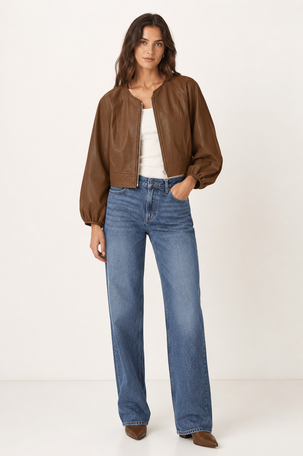 Olive Leather Jacket