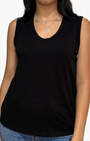 Pharaoh Muscle Shell in Supima Slub at Romi Boutique