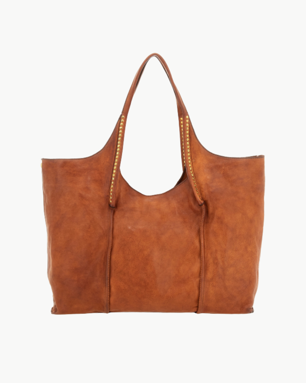 KURA ANTONIA SHOPPING BAG IN COGNAC - Romi Boutique