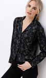 Go Silk GO TOP NOTCH BLOUSE at Romi Boutique