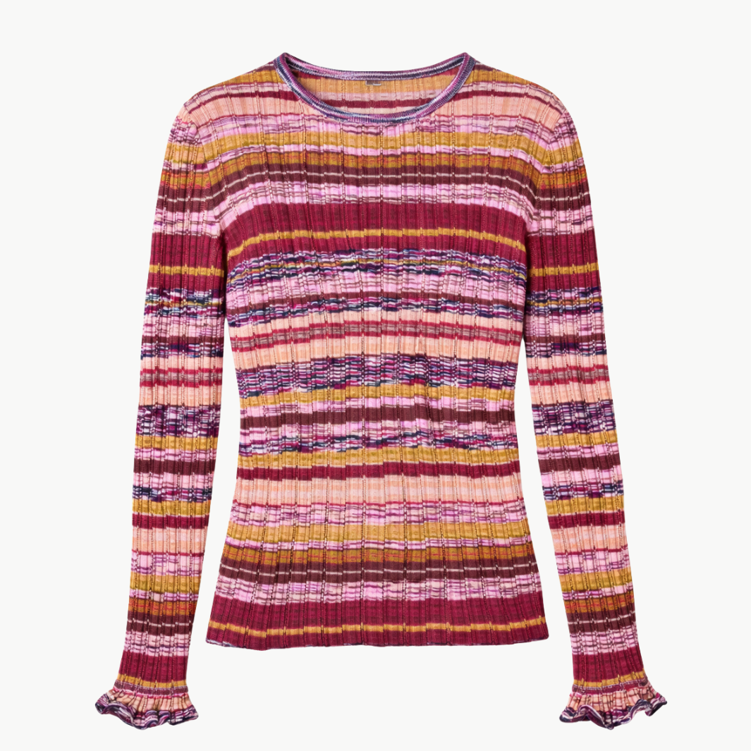 Ulla Johnson MACI LONG SLEEVE KNIT PULLOVER at Romi Boutique