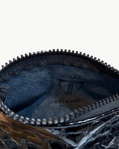 TAMI IN BLACK CROC PATENT