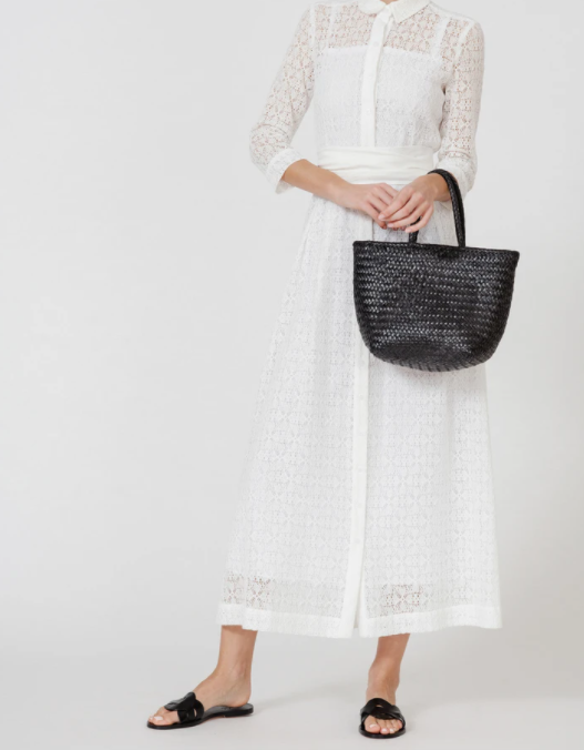 GRACE BASKET SMALL IN BLACK by Dragon Diffusion - Romi Boutique