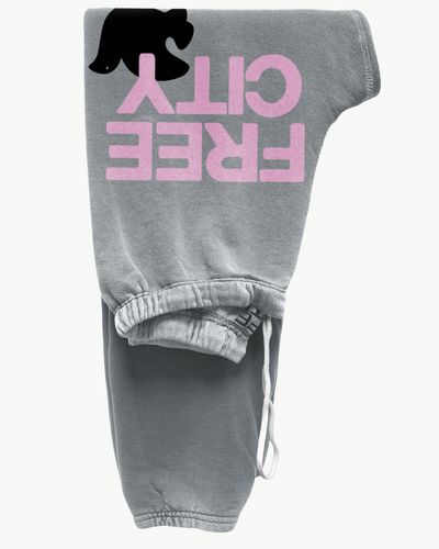 FREECITY LARGE SWEATPANT IN SILVER CLOUD
