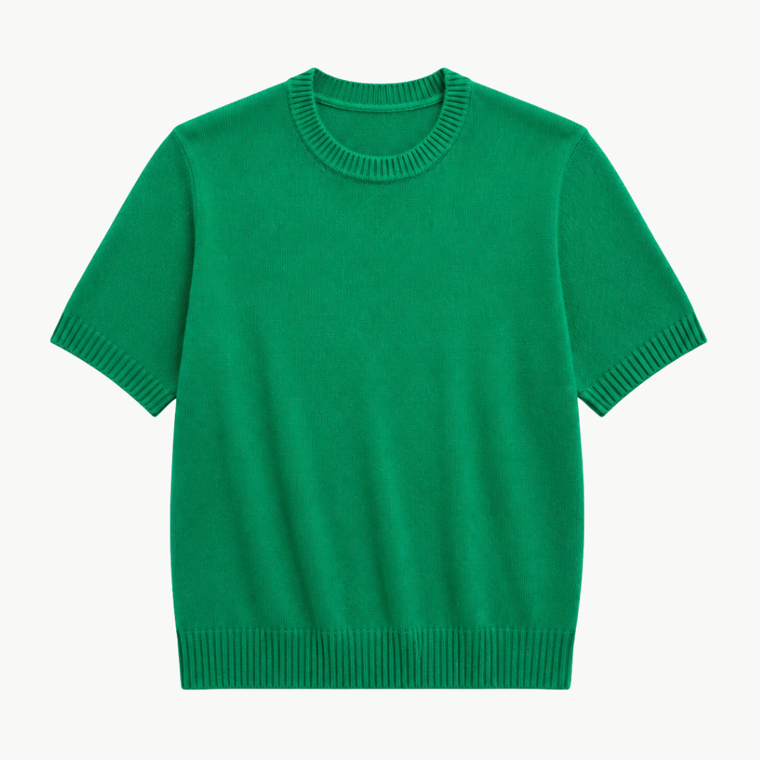 Short Sleeve Cropped Sweater