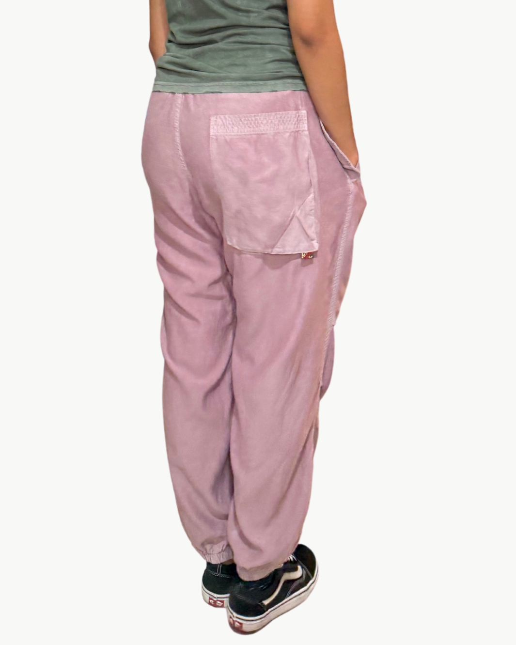 FLAP/SNAP FREECITYLARGE MATTE/SATIN AIRJUMP PANT IN CHERRY MOCHI DUST