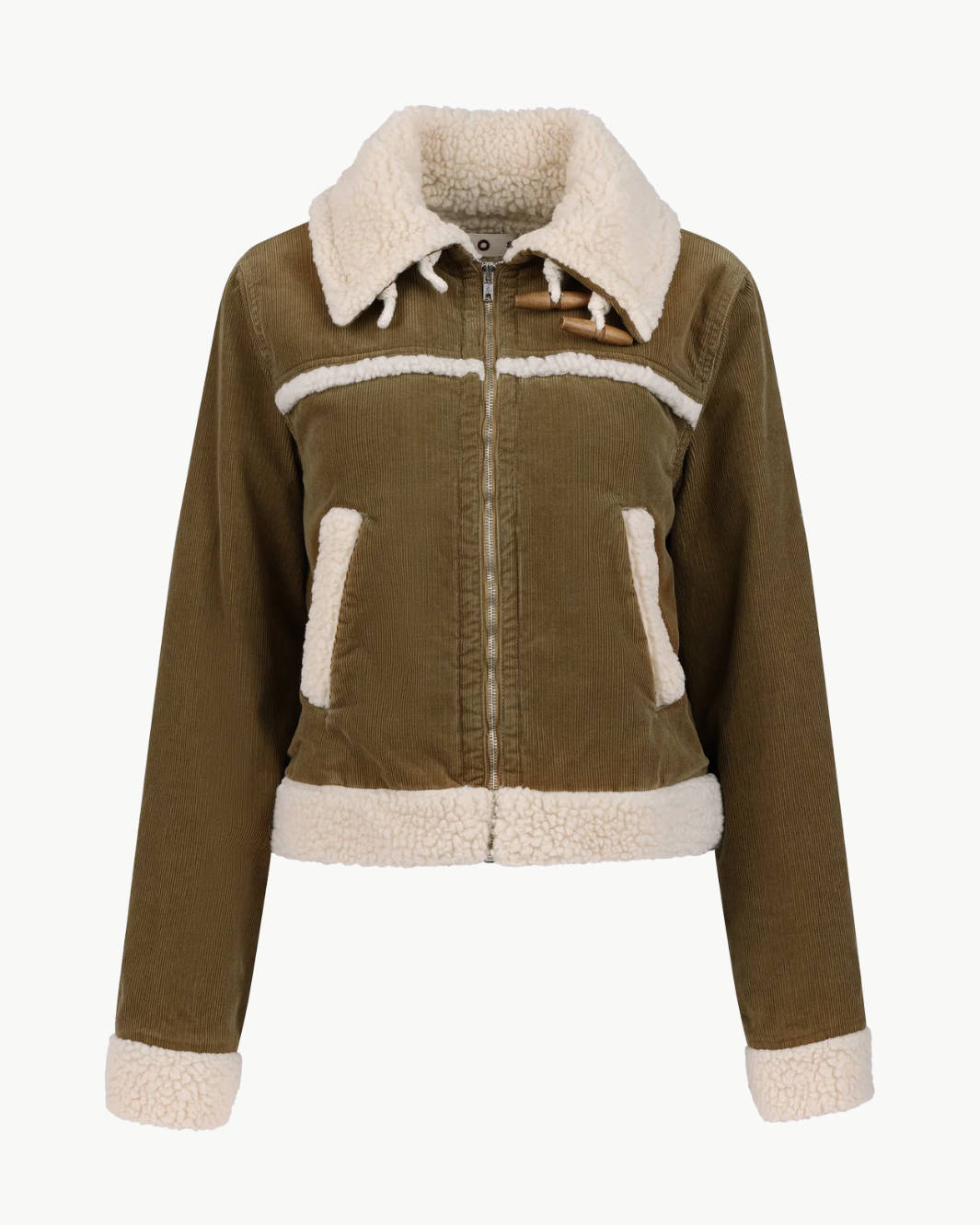 Amo BETTY CORD SHEARLING JACKET at Romi Boutique
