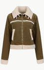 Amo BETTY CORD SHEARLING JACKET at Romi Boutique