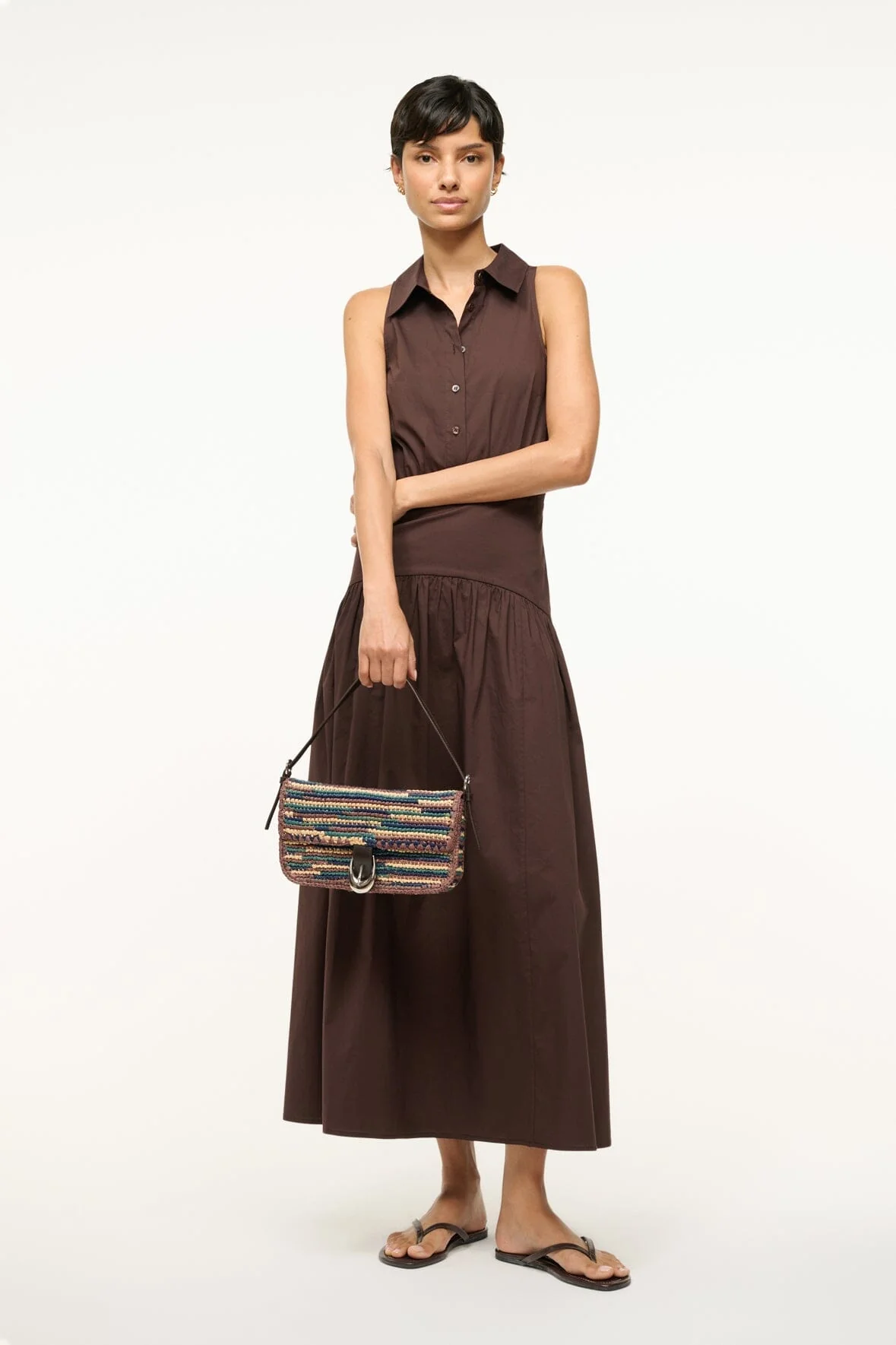 HARLOW RAFFIA BAG IN MIXED RAFFIA