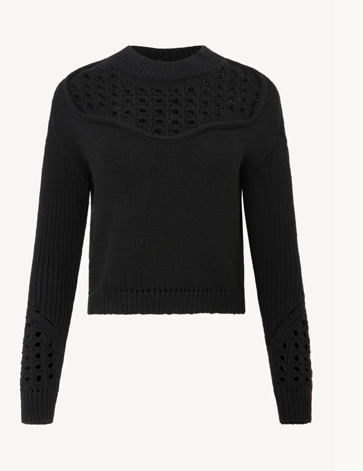 BELLAMY SWEATER IN BLACK