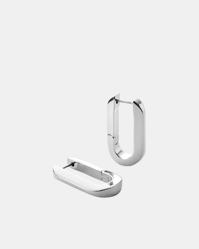 U-LINK EARRINGS IN SILVER