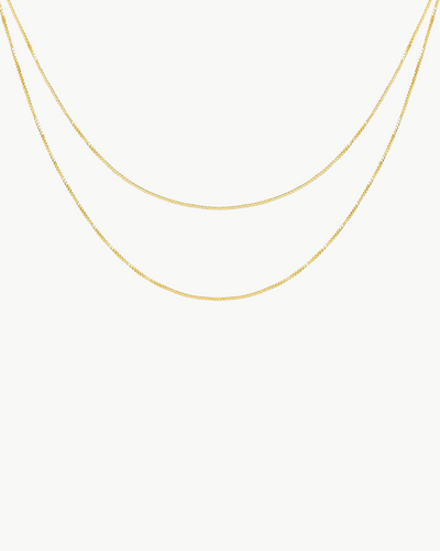 DOUBLE STRAND LIQUID GOLD NECKLACE